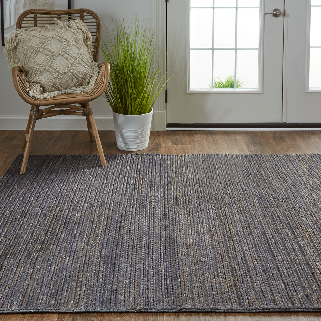 Kaelani Transitional Abstract Brown Blue Taupe Area Rug (9'6" x 13'6")