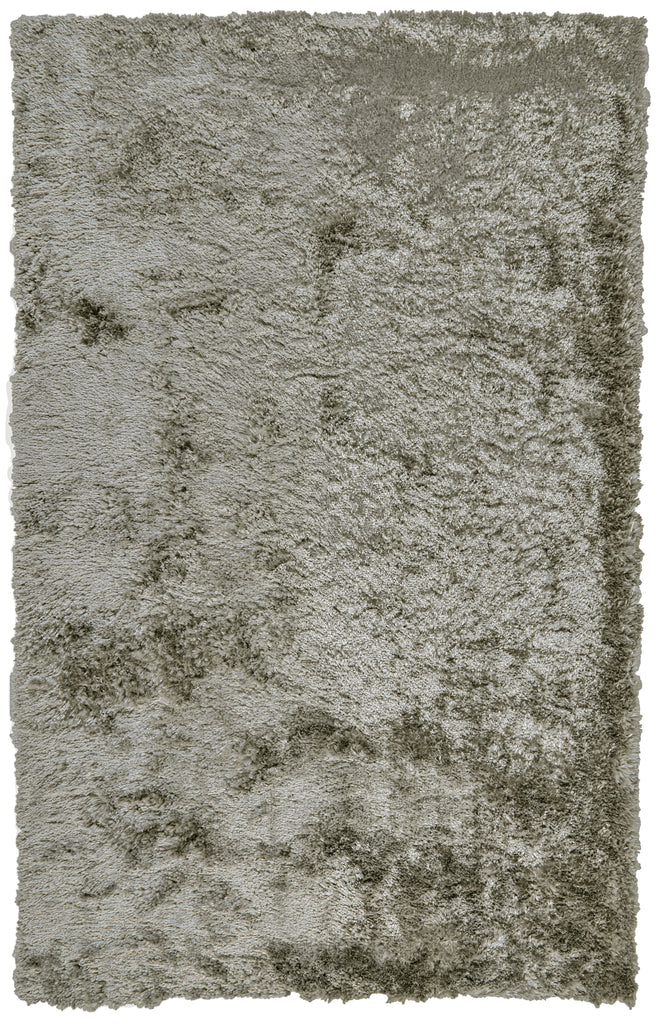 Blunham Modern Solid Green Gray Area Rug (1'8" x 2'10")