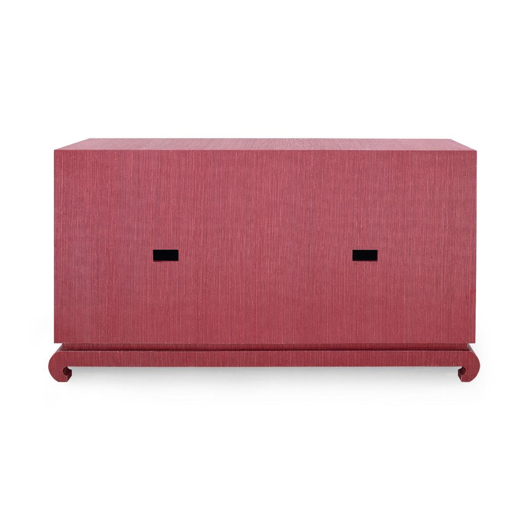 Meredith 4-Door Cabinet, Red