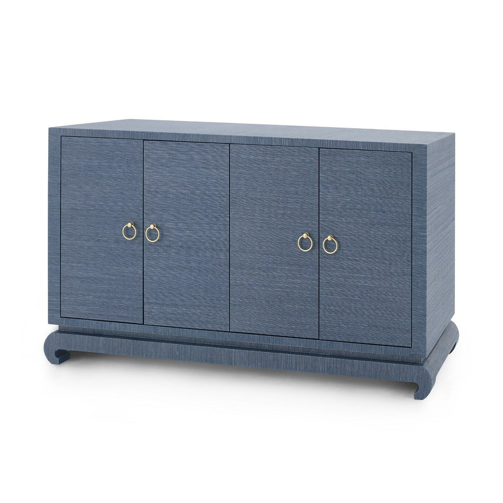 Meredith 4-Door Cabinet - Navy Blue