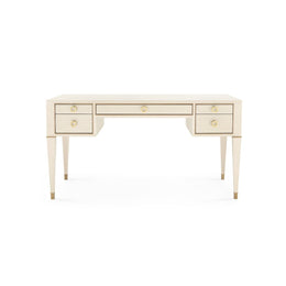 Morris Desk - Blanched Oak and Champagne