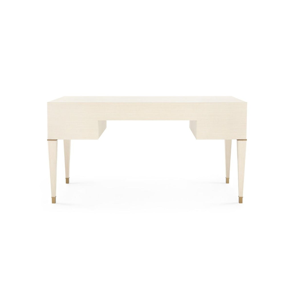 Morris Desk - Blanched Oak and Champagne