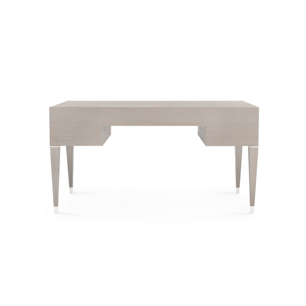 Morris Desk - Taupe Gray and Nickel