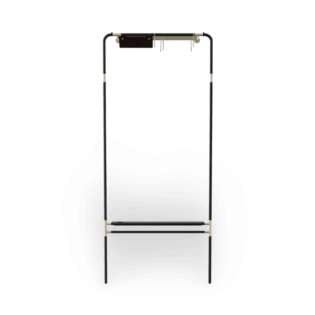 Lean On Me Clothes Rack, Black