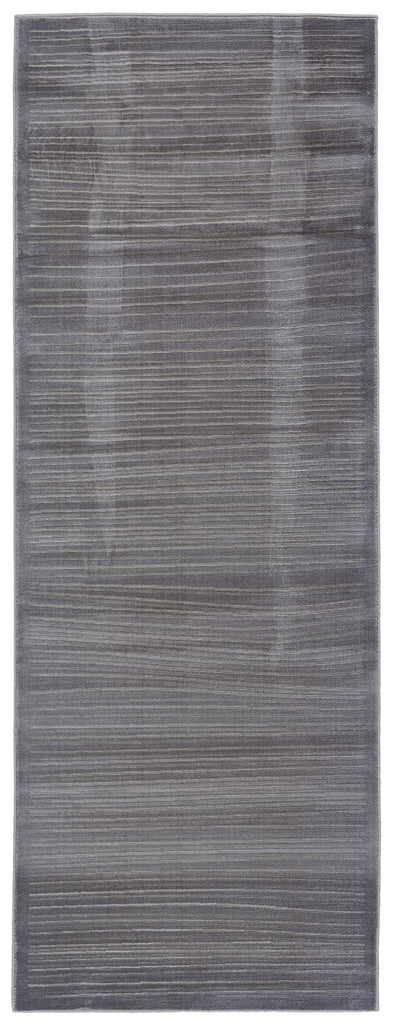 Melina Modern Solid Blue Gray Taupe Area Rug (2'10" x 7'10")