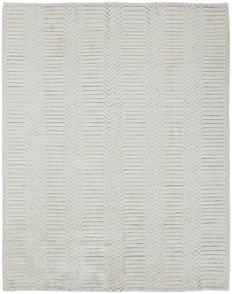 Matson Transitional Solid Ivory Area Rug (9'6" x 13'6")