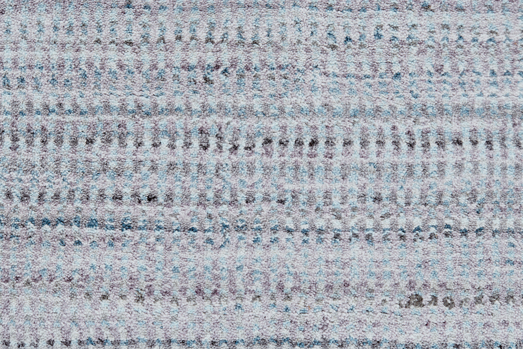 Milan Modern Gradient Ombre Blue Gray Purple Area Rug (2'6" x 10')