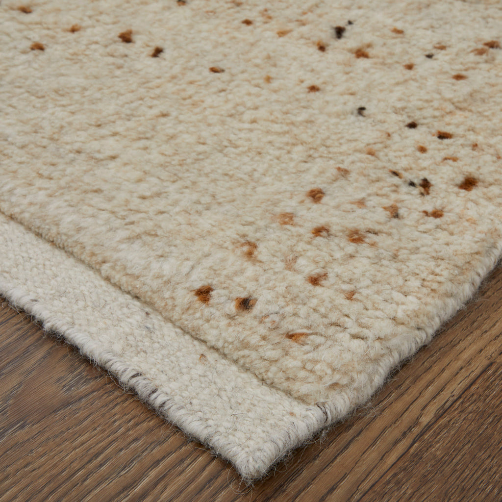 Truxel Modern Polka Dots Tan Brown Area Rug (8' x 10')