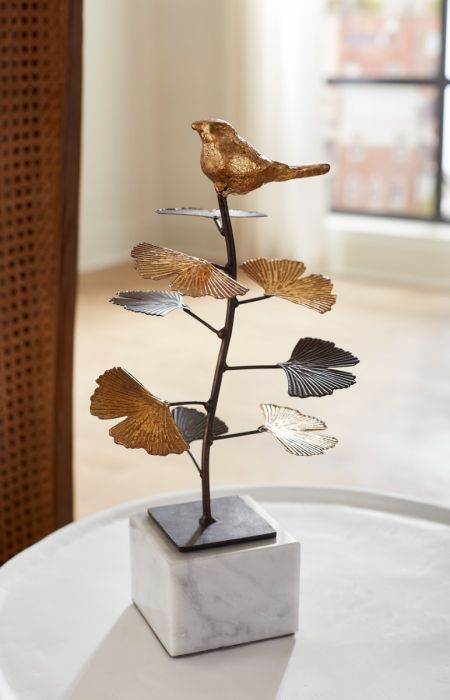 Birdsong Statue, Gold Leaf