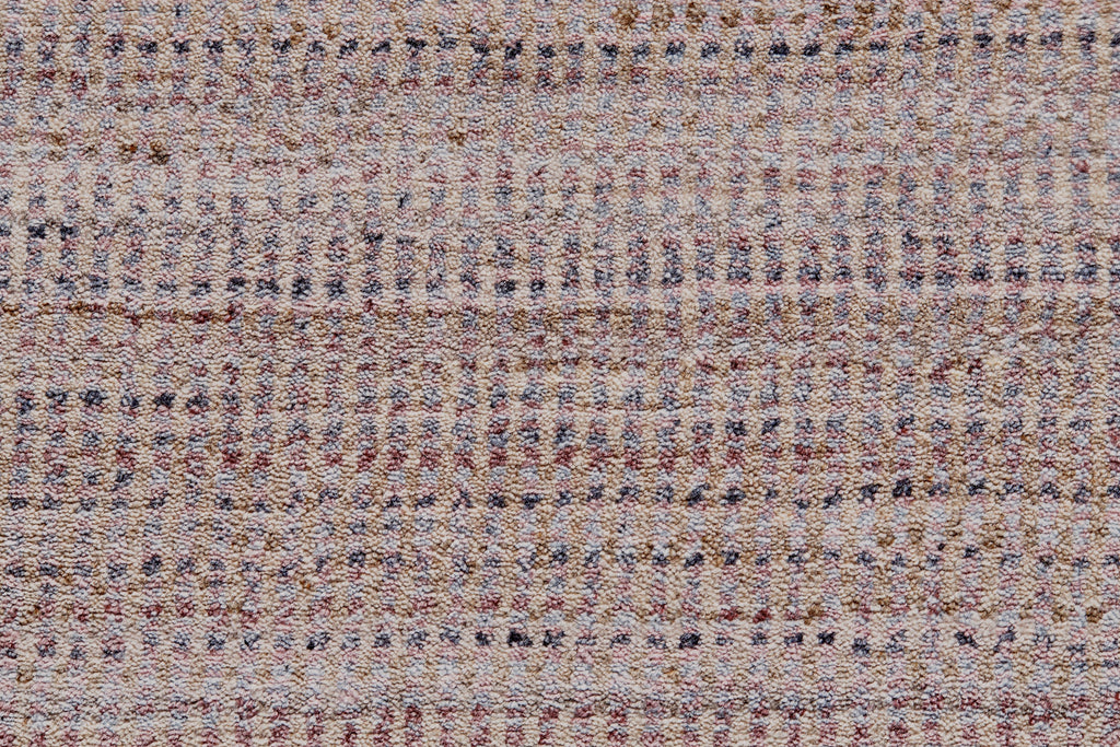 Milan Modern Gradient Ombre Blue Purple Tan Area Rug (3'6" x 5'6")