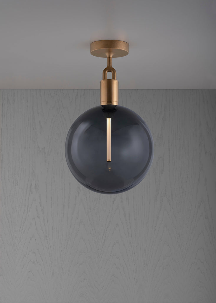 Forked Ceiling / Globe / Smoked