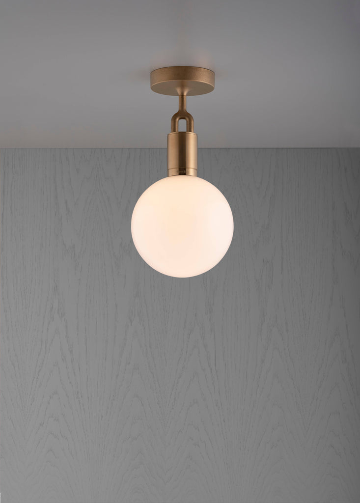 Forked Ceiling / Globe / Opal