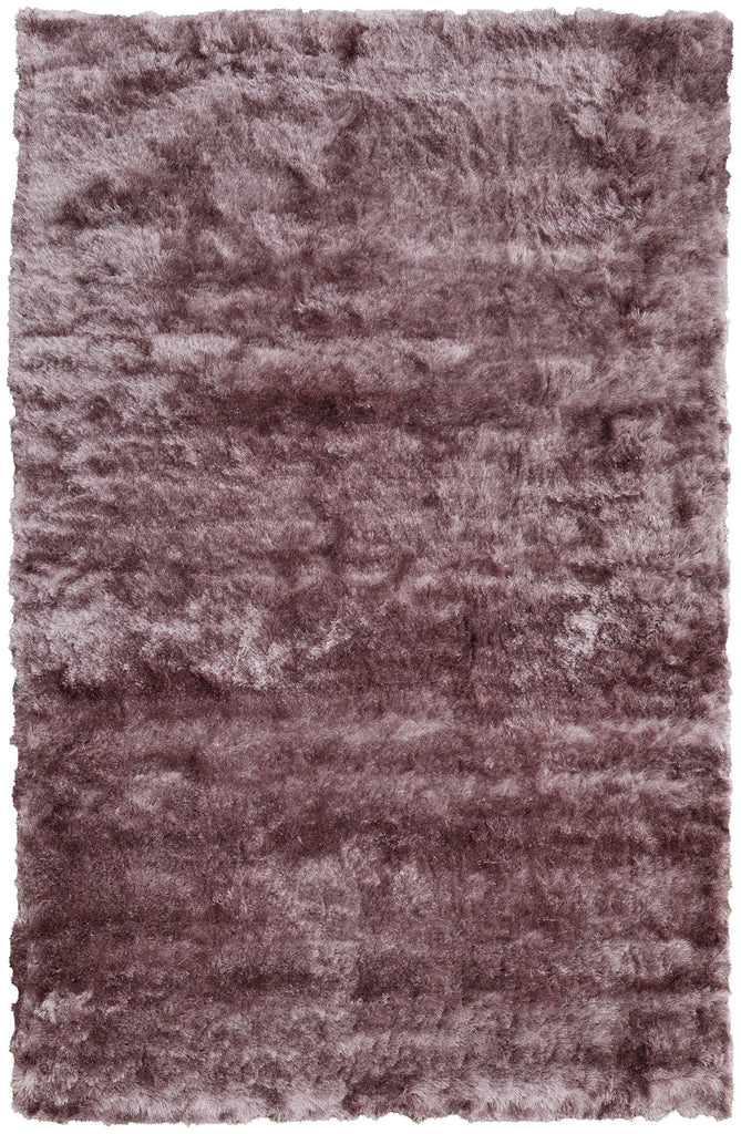 Indochine Modern Solid Purple Pink Area Rug (3'6" x 5'6")