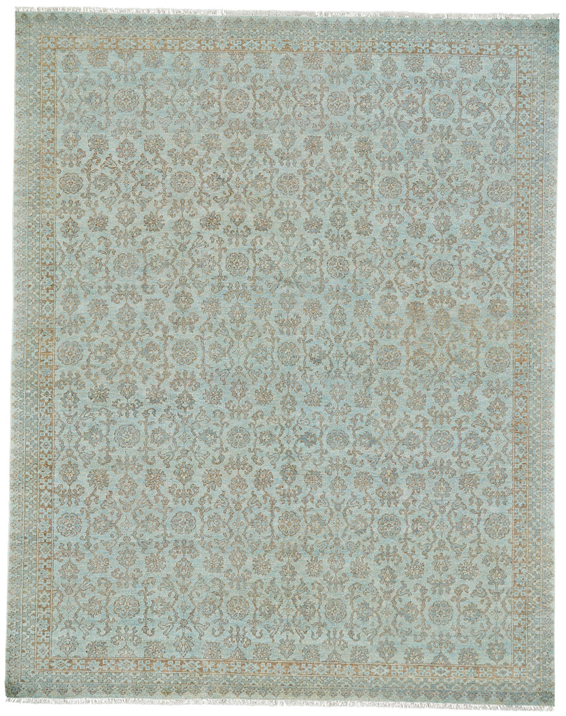 Zenas Traditional Oriental Blue Brown Area Rug (2' x 3')