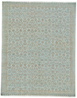 Zenas Traditional Oriental Blue Brown Area Rug (2'6" x 10')