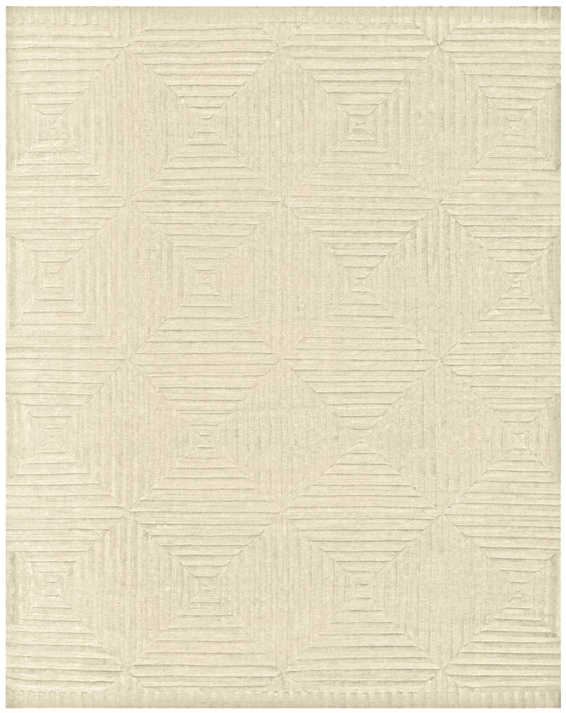 Channels Modern Geometric Ivory Area Rug (9'6" x 13'6")