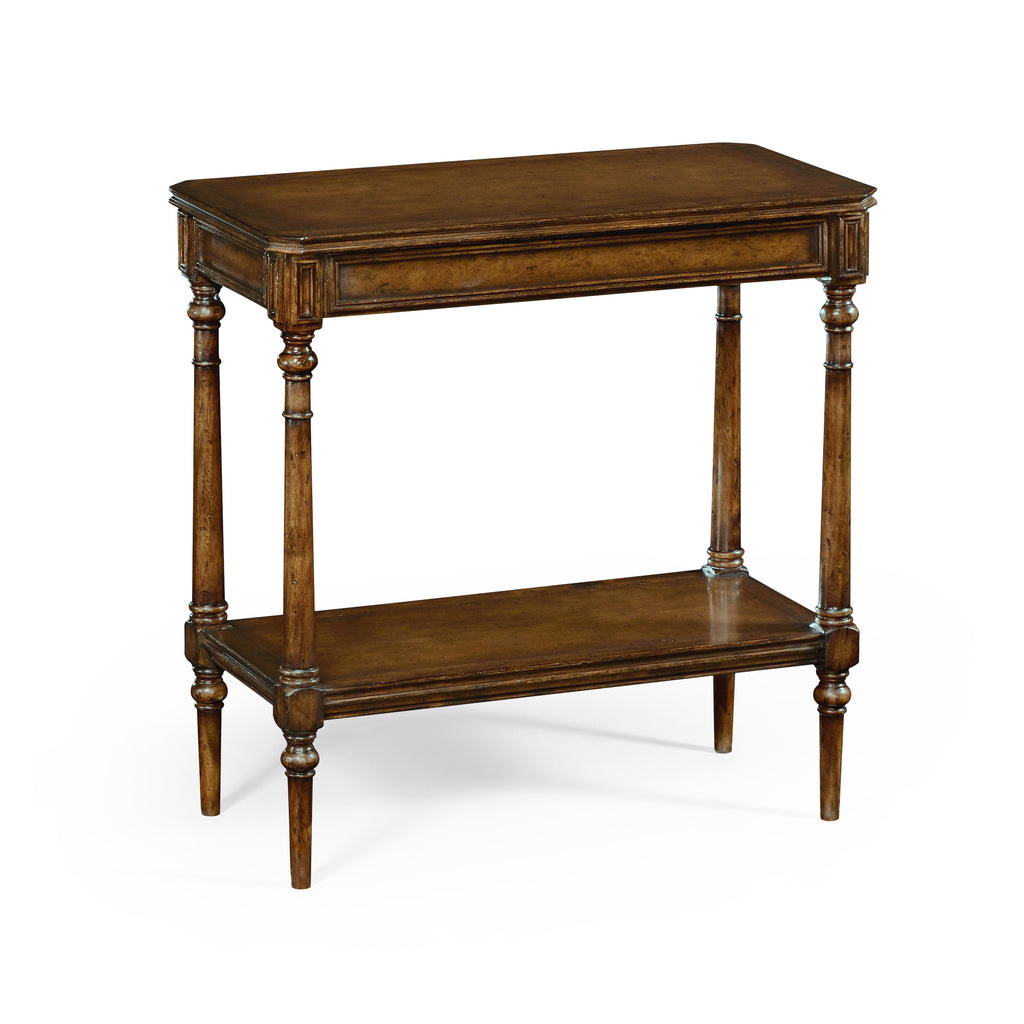 Country Farmhouse Walnut Side Table