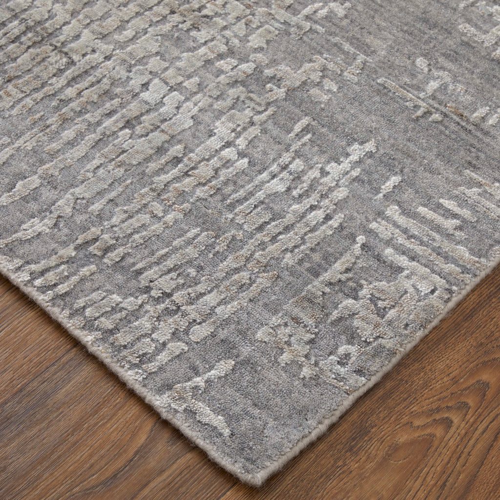 Eastfield Modern Abstract Gray Area Rug (9' x 12' / Pattern 4)