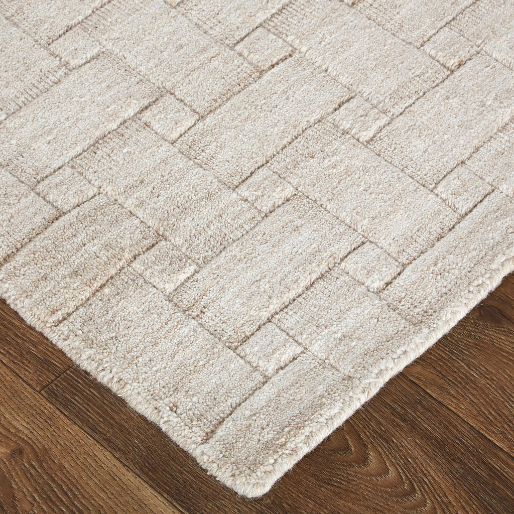 Redford Transitional Solid Ivory Area Rug (9' x 12')