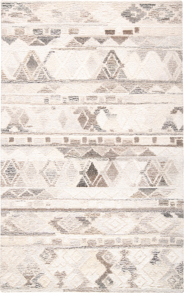 Asher Transitional Distressed Ivory Tan Gray Area Rug (8' x 10')