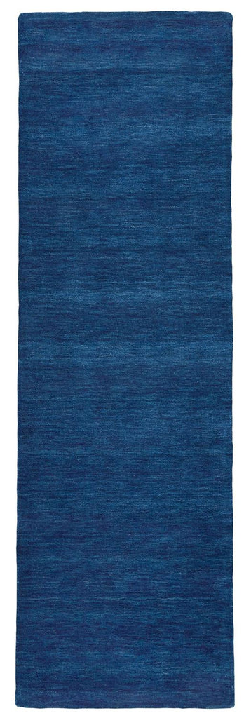 Luna Modern Solid Blue Area Rug (2'6" x 8')