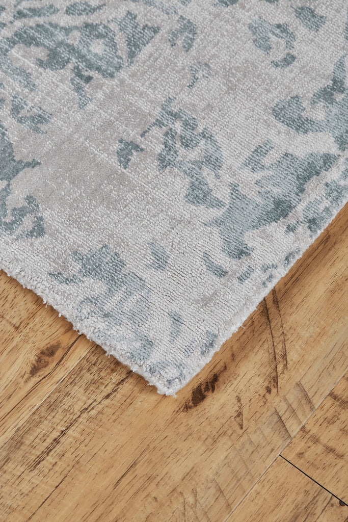 Nadia Transitional Distressed Blue Gray Area Rug (8' x 11')