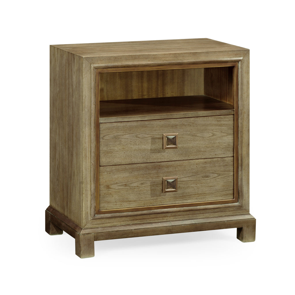 Traditional Accents Nightstand in Light Grey Chestnut