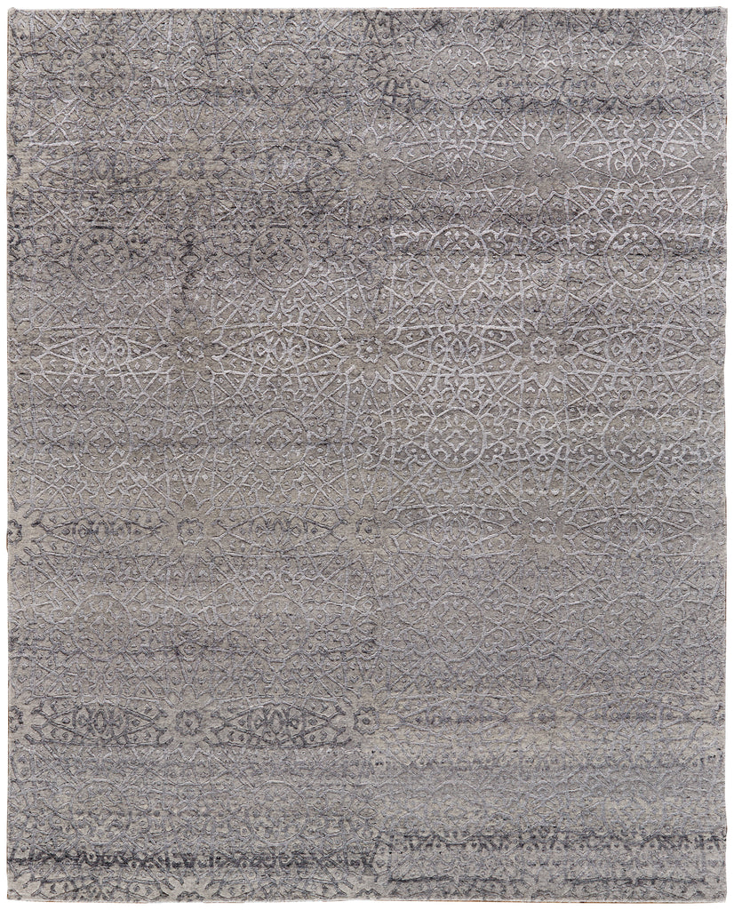 St. Cloud Modern Distressed Gray Silver Taupe Area Rug (2' x 3')