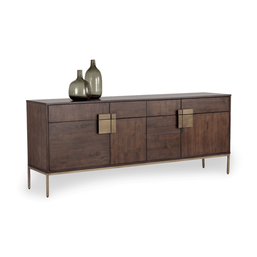 Jade Sideboard - Antique Brass - Dark Mango