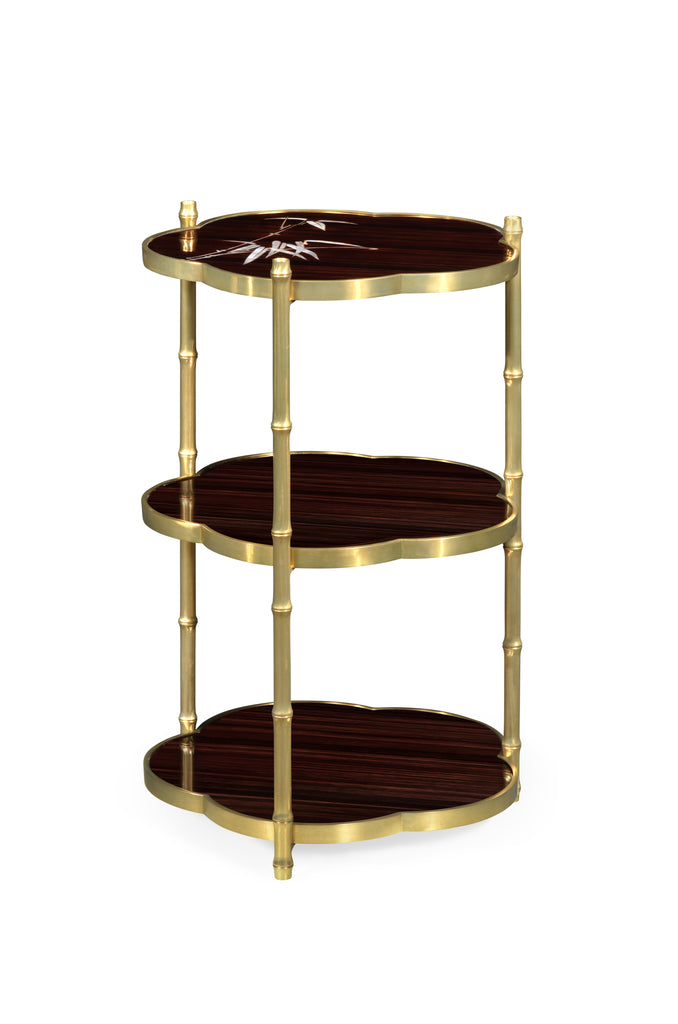 Modern Accents Bamboo Three-Tier End Table