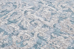 Cecily Transitional Distressed Blue Gray Area Rug (5' x 8')