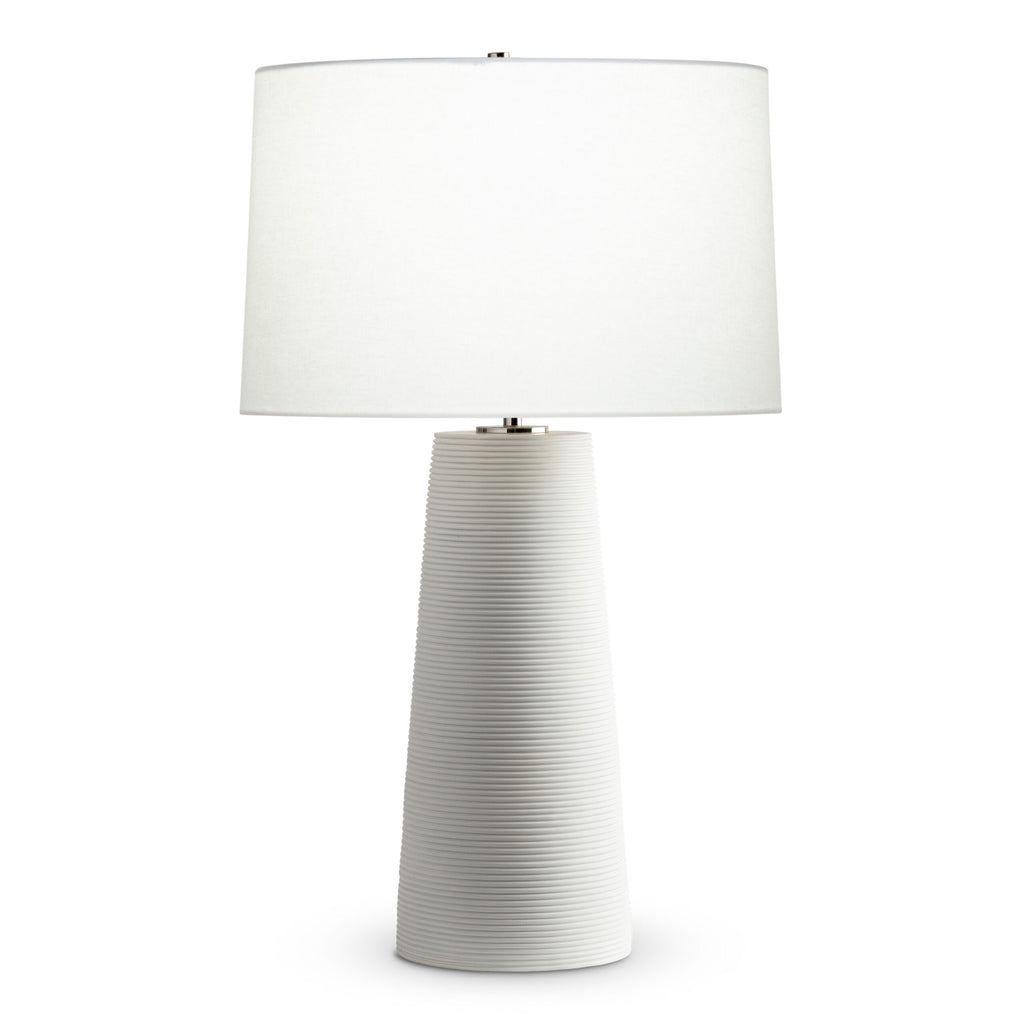 Omar Table Lamp, Off-White Linen