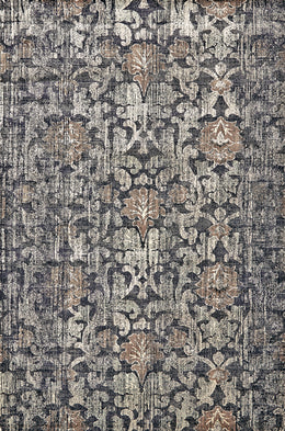 Fiona Transitional Floral Botanical Gray Ivory Taupe Area Rug (5' x 7'6" / Pattern 1)