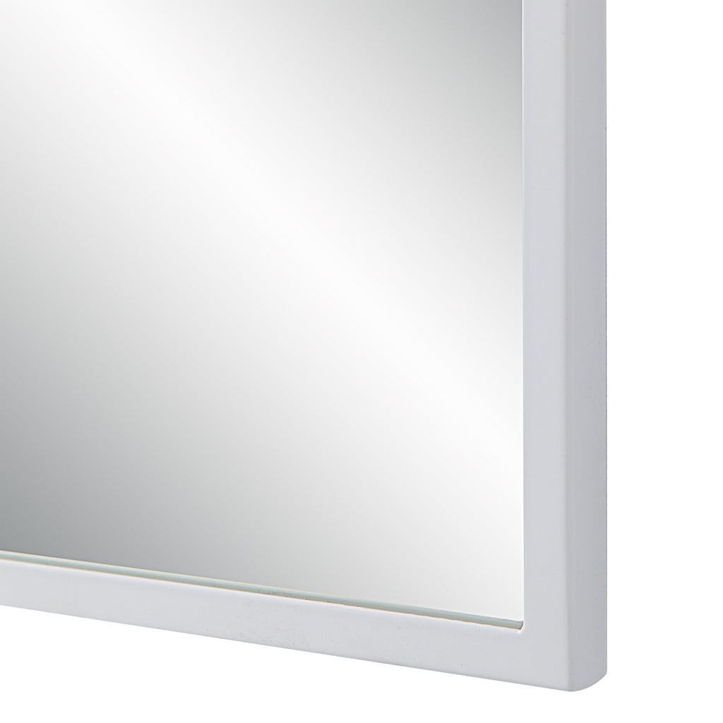 Orchid 35.5" Tall Rectangular Mirror, Matte White