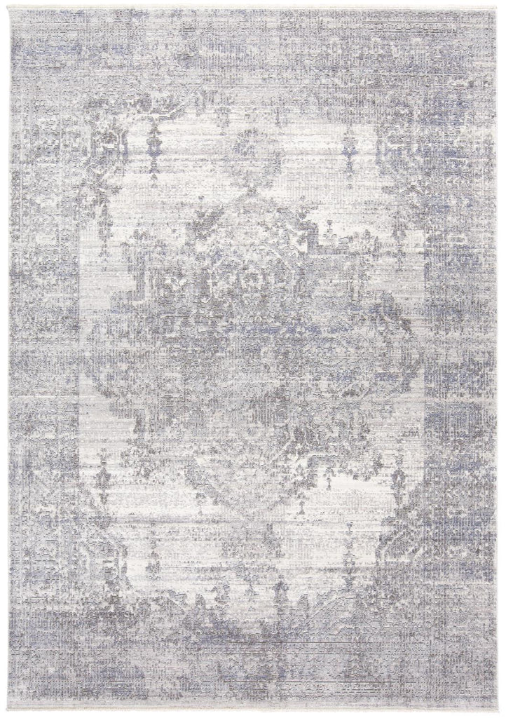 Cecily Transitional Medallion Gray Ivory Taupe Area Rug (10' x 14')