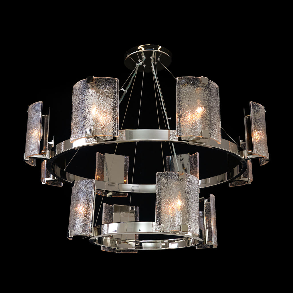 Claritas Twelve-Light Two-Tier Chandelier