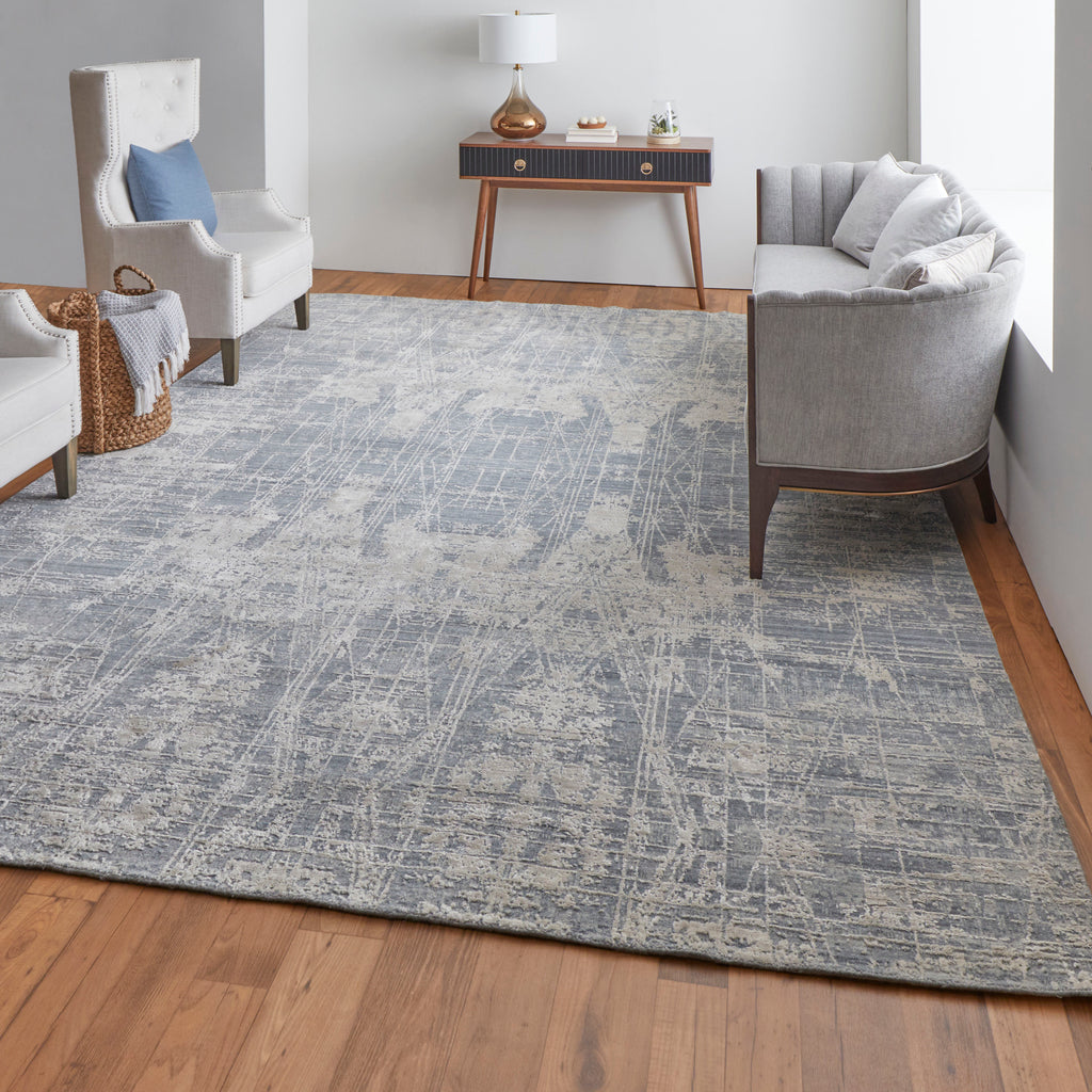 Eastfield Modern Abstract Gray Area Rug (9' x 12' / Pattern 1)