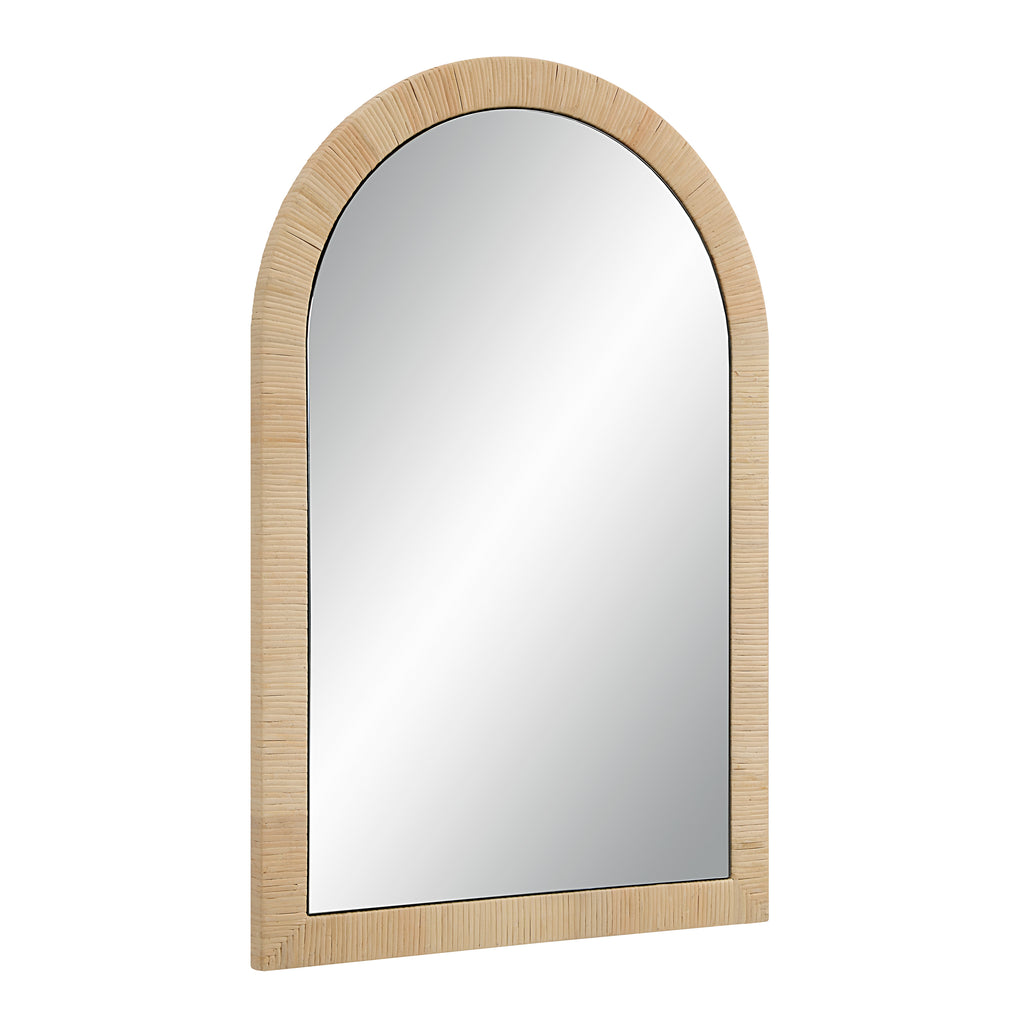 Tally 36" Tall Arch Rectangular Mirror, Natural