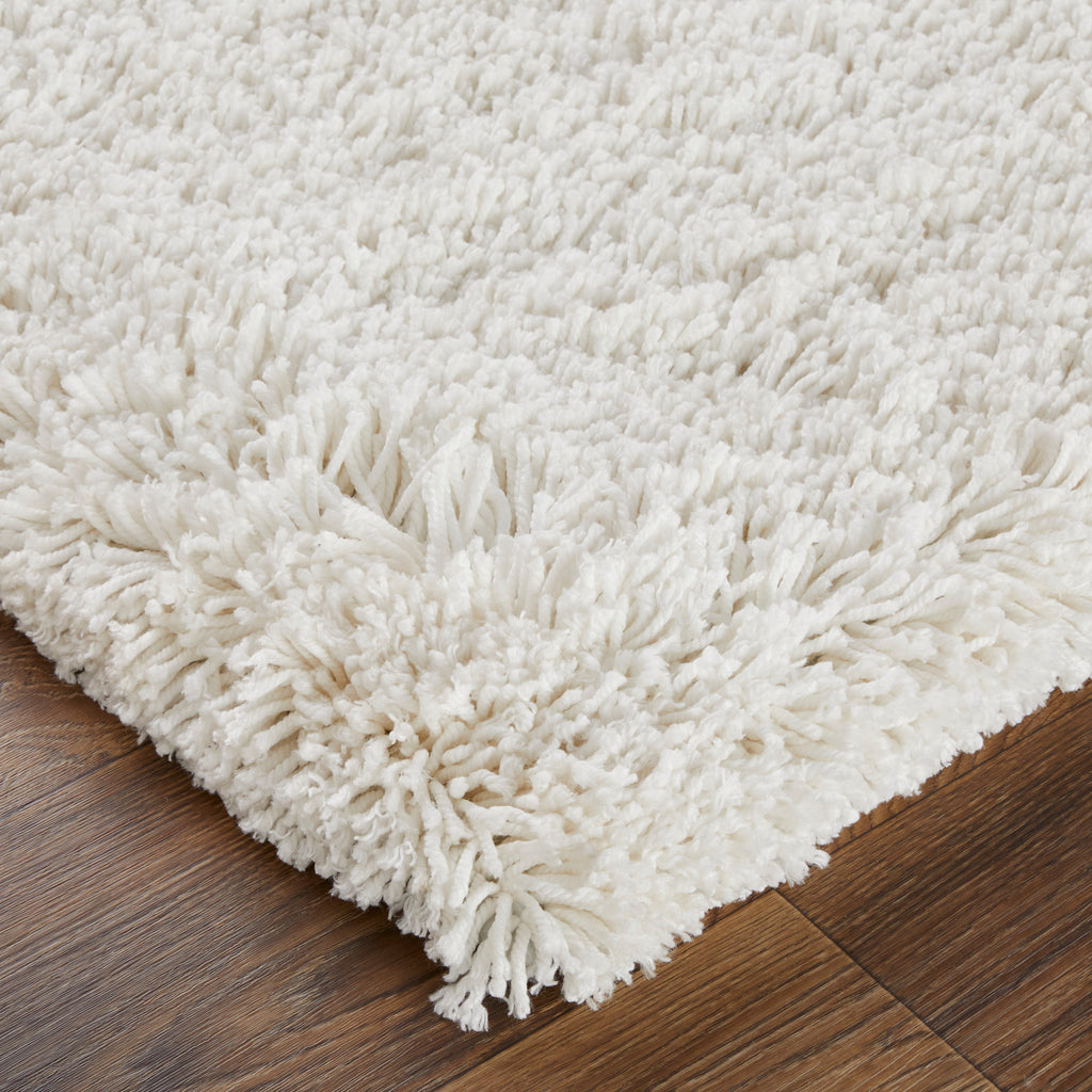 Stoneleigh Modern Solid Ivory White Area Rug (2' x 3')