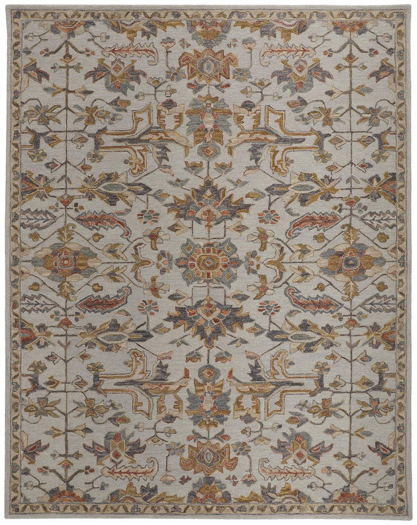 Fallon Traditional Oriental Gray Gold Area Rug (4' x 6')