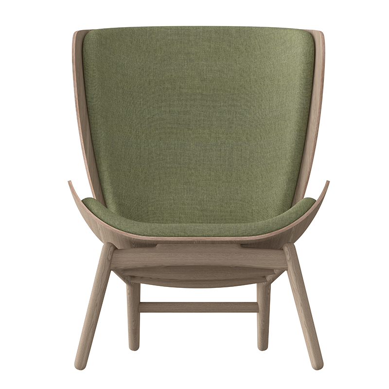 The Reader Lounge Chair, Oak, Spring Green