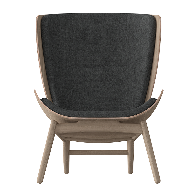 The Reader Lounge Chair, Oak, Slate Grey