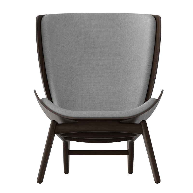 The Reader Lounge Chair, Dark Oak, Silver Grey