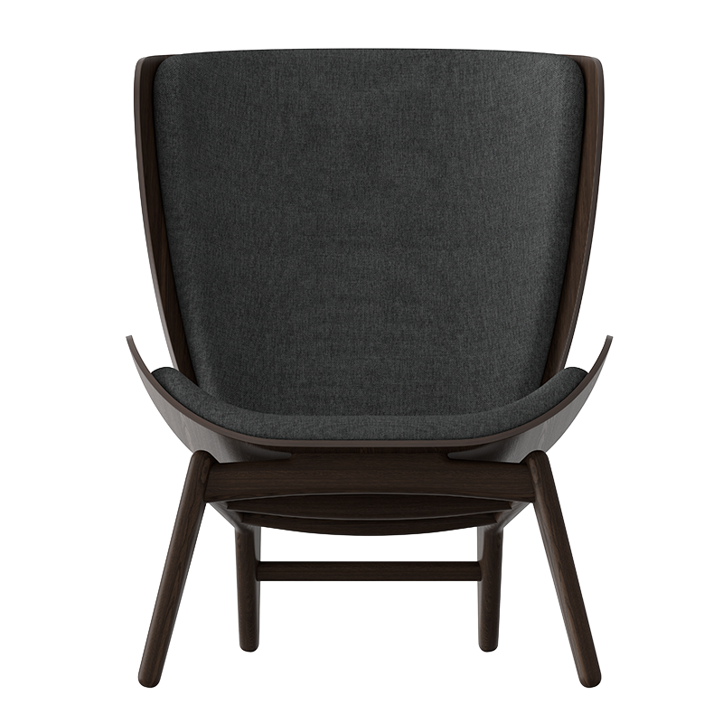 The Reader Lounge Chair, Dark Oak, Slate Grey