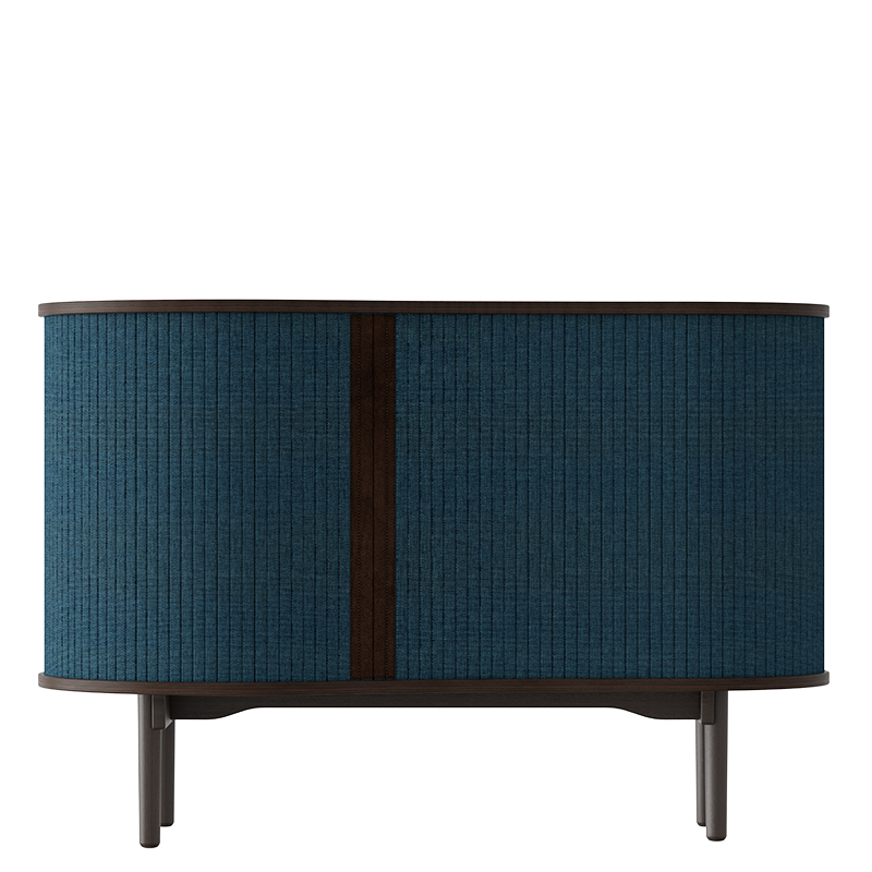 Audacious Cabinet, Dark Oak, Petrol Blue