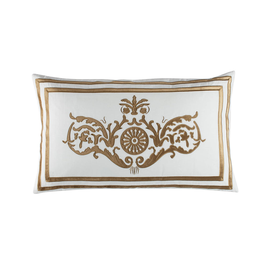 Paris Large Rectangle Pillow White Straw 18X30