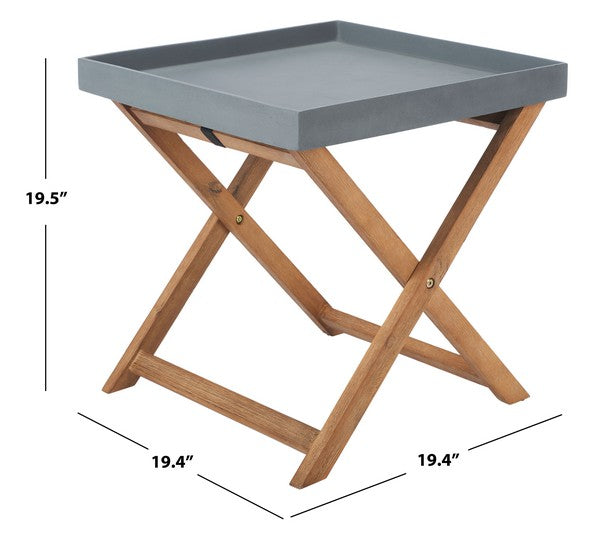 Brencia Side Table- Grey