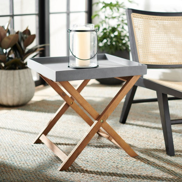 Brencia Side Table- Grey