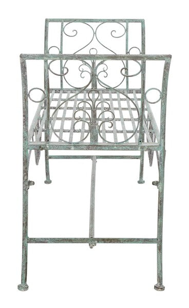 Adina Wrought Iron 51.25 Inch W Outdoor Garden Bench