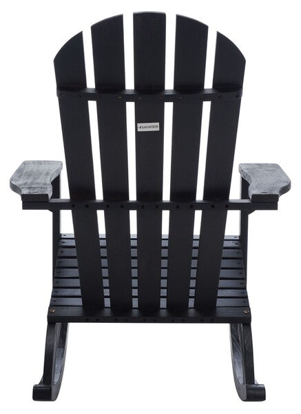 Brizio Adirondack Rocking Chair- Black